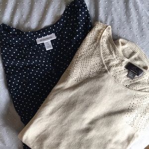2 size L Motherhood spring shirts